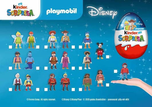 Kinder Sorpresa Disney × Playmobil (2026)